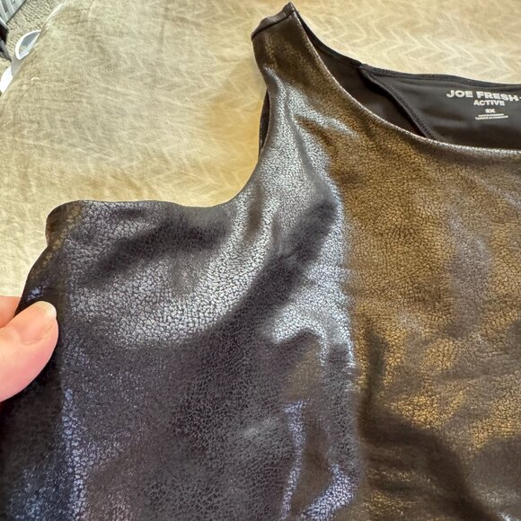 NEW Joe Fresh Sprt Bra Top Black - Picture 4 of 9